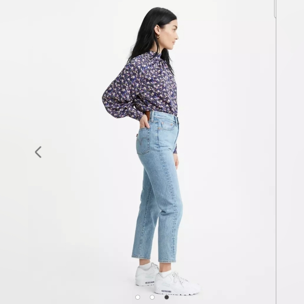 ❤️ LEVI'S PREMIUM WEDGIE ICON FIT HIGH RISE TAPERED ANKLE JEANS, 2 (26) - Picture 2 of 16